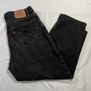 Vintage Levis 560 Black Jeans 36x30 Mens Actual 34x27 Loose Tapered Y2K